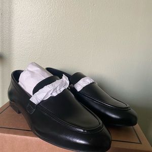 black loafers